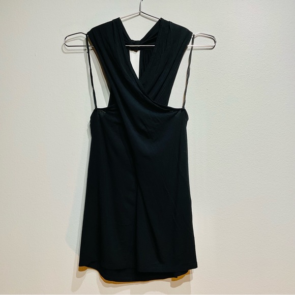 NWT Michael Stars Elegant Black Sleeveless Shirt Size OS - Picture 2 of 11